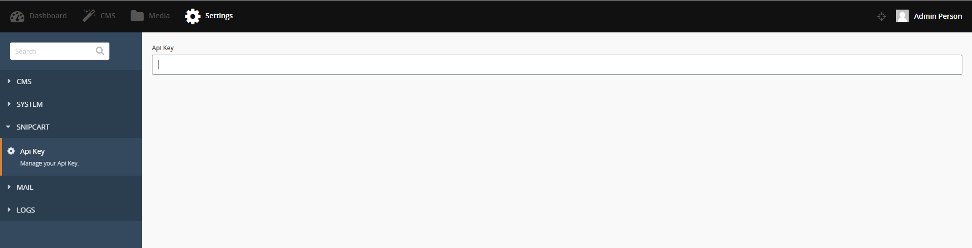 snipcart-octobercms-integration-api-key